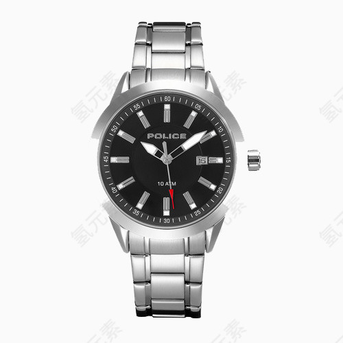 警察经典复古男士石英手表