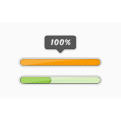 简单风格进度条设计