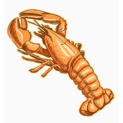 美味的海鲜矢量图