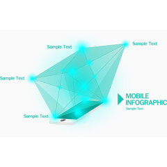 矢量手绘多边形分析图
