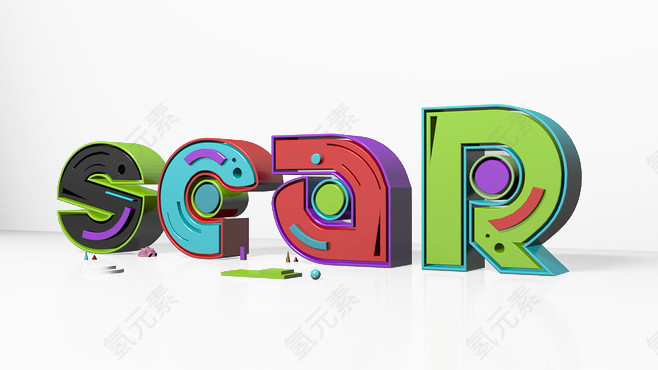立体字