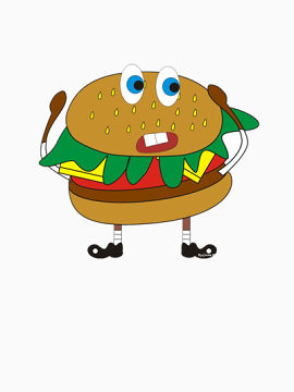卡通的彩色美食图片