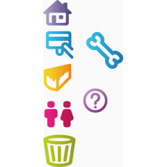 矢量PPT设计卡通小图标