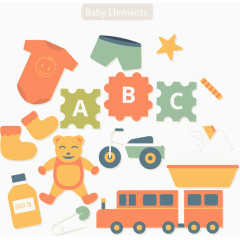 各种各样婴儿玩具衣服