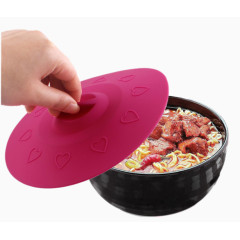 创意手拿硅胶盖瓷碗