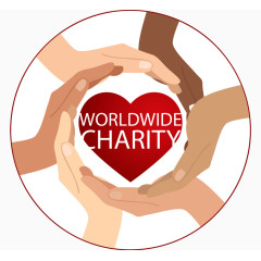 可爱公益募捐矢量图