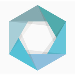 个性六边形图案元素