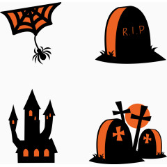 矢量万圣节素材