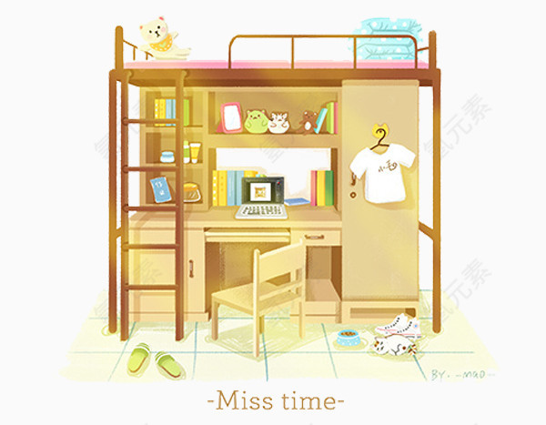 学生宿舍思念的时间