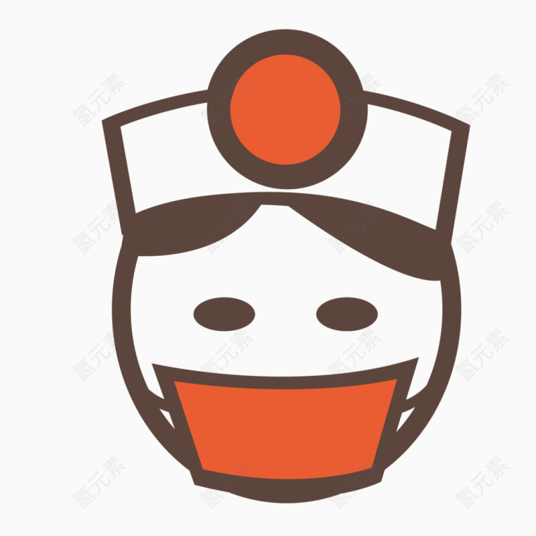 女护士图标矢量图