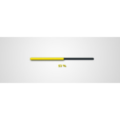 黄色金属感进度条PSD