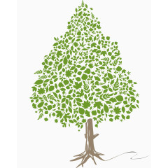 富有活力的创意树木