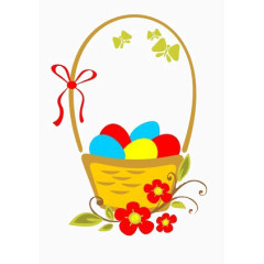 装在篮子里面的彩蛋