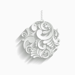 立体几何花纹铃铛