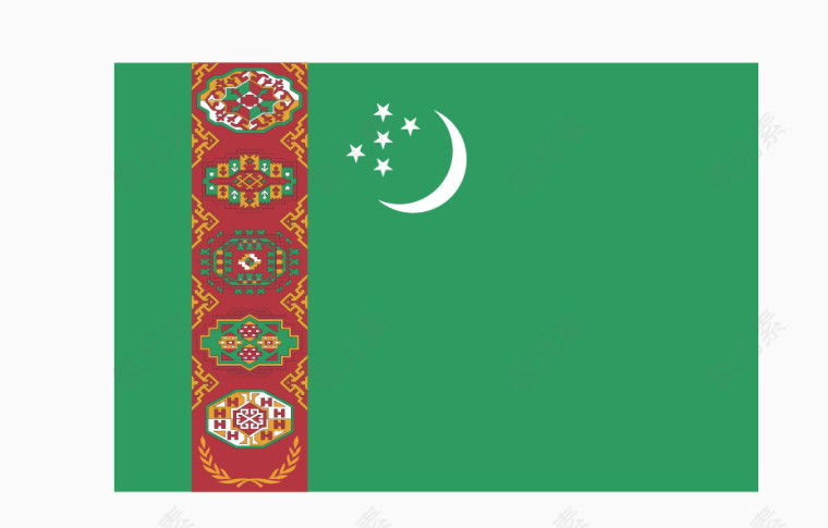 土库曼斯坦国旗
