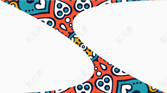矢量彩色名片纹理素材