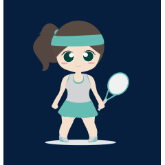 羽毛球女运动员