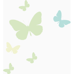 小清新绿色环保蝴蝶