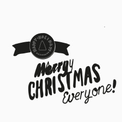 圣诞快乐艺术字