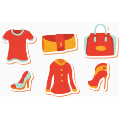 矢量图女士用品