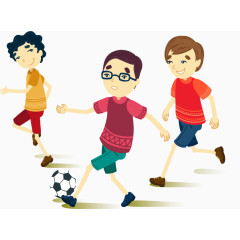 一起踢球的小伙伴