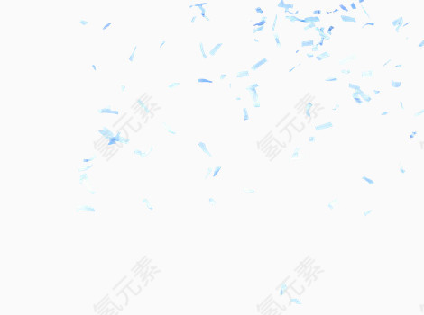 蓝色碎片漂浮