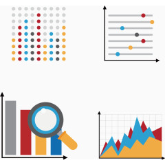 PPT报表素材矢量图