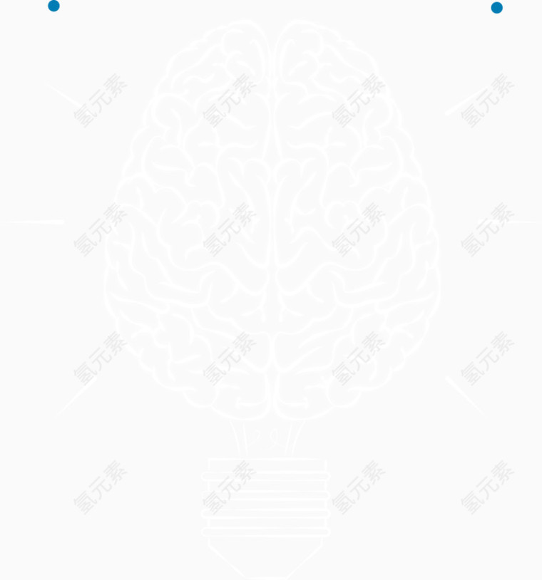 矢量创意大脑