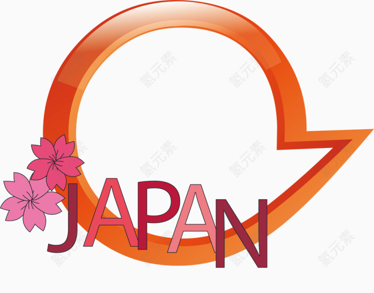 标签矢量日式边框