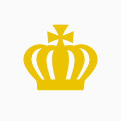 黄色皇冠矢量素材
