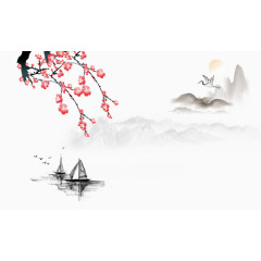 古风水墨大气背景模板大全