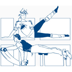 健身器材健身矢量图