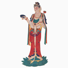 菩萨佛教壁画素材