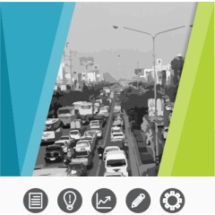 灰色矢量楼房街道画册封面设计