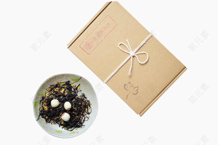 桂花莲子乌龙茶