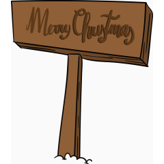 圣诞节木牌子矢量