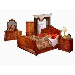 室内场景古典家具卧室