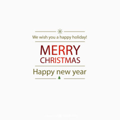 矢量圣诞艺术字