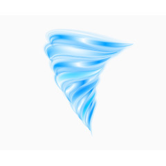 矢量蓝色龙卷风冰爽风暴