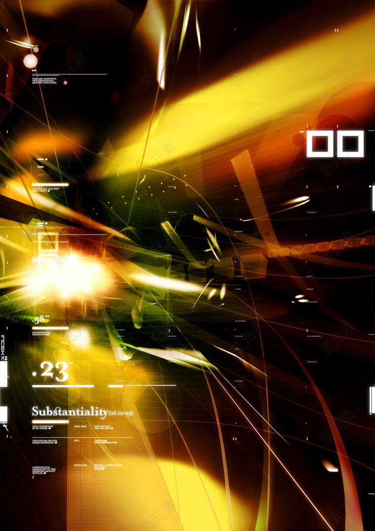 科技未来时尚的光束背景图