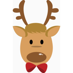 矢量创意设计圣诞节小鹿图