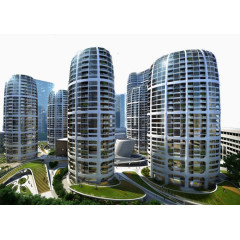 楼层市中心繁华草地