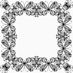 矢量创意设计蝴蝶花草图