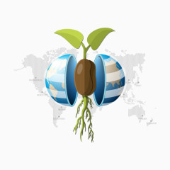 h5素材图表信息元素种子发芽