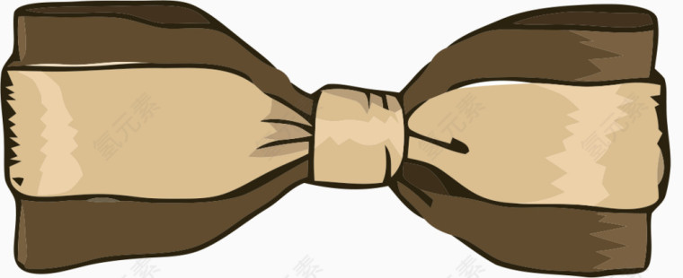 棕色蝴蝶结