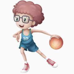 蓝色质感篮球运动