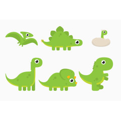 可爱儿童风格恐龙