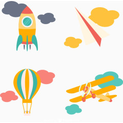 火箭飞行元素矢量