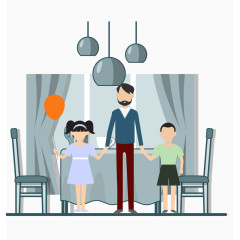 矢量蓝色简约图案伐木累