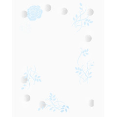 浅蓝色花朵底纹星光